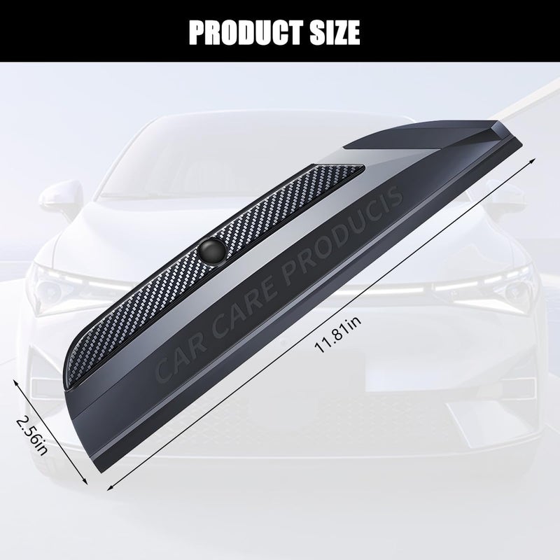 Sandfren Car Window Squeegee, Silicone Vehicle Glass Water Cleaning Wiper Blade for Drying, Professional Automotive Mirror Scraper Cleaner Accessories, Universal for SUV, Sedan, Truck - Image 2